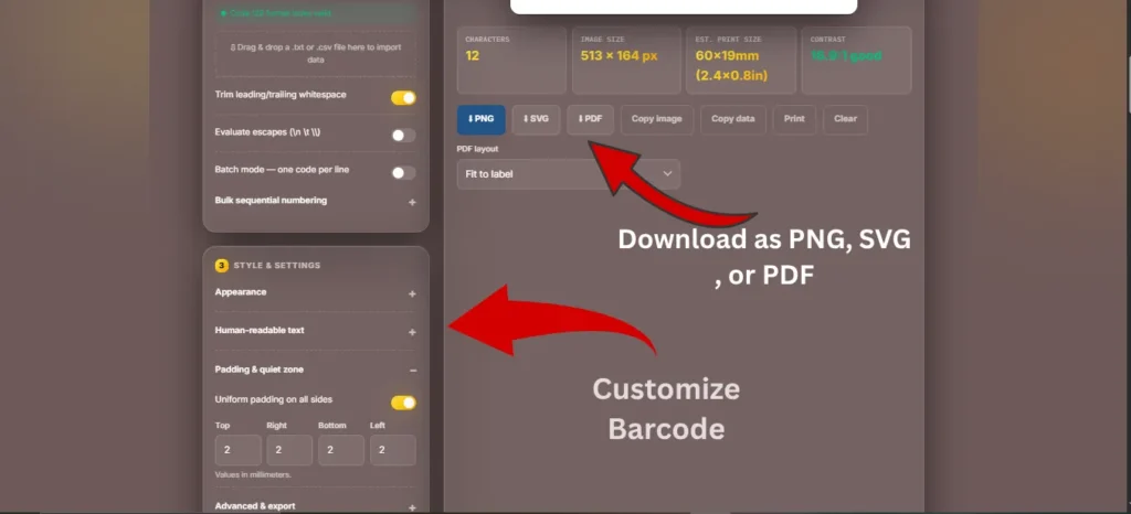 Barcode Generator online